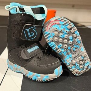 Burton Kids Snow Boots - Black and Light Blue